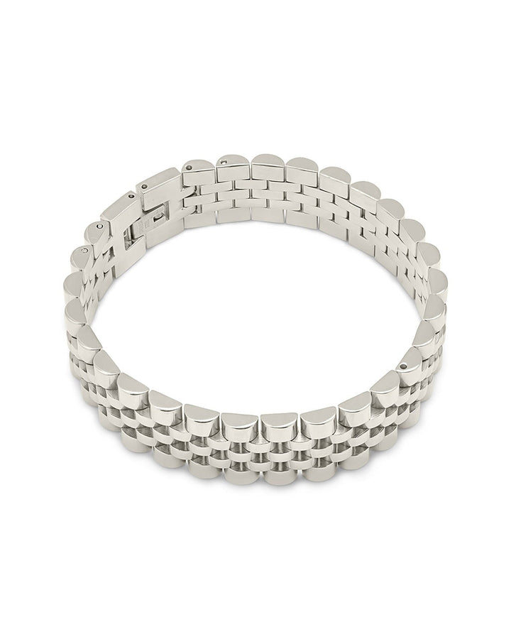 Men's Statement Watch Band Chain Bracelet