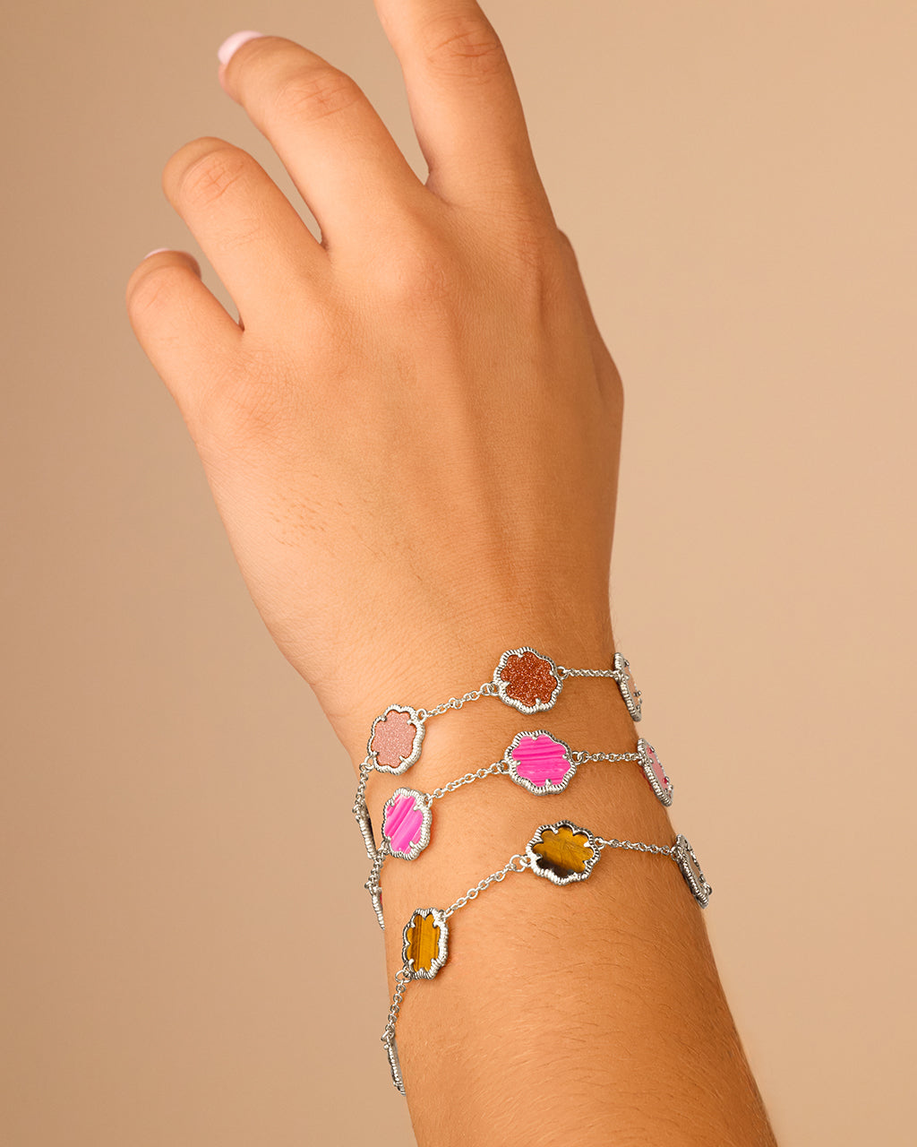 Rose Petal Station Bracelet