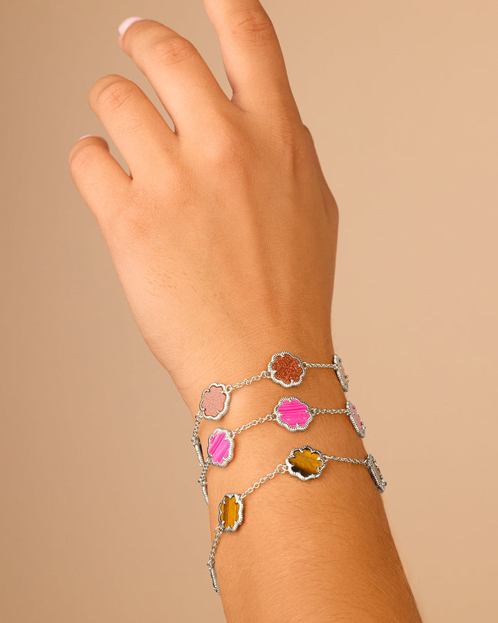 Rose Petal Station Bracelet