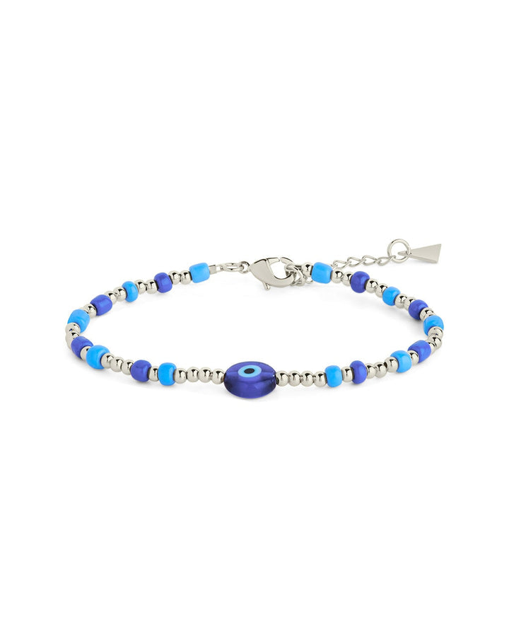 Sibyl Enamel Evil Eye Bead Bracelet