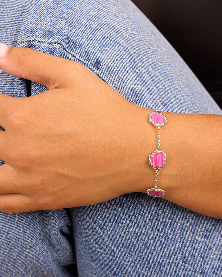 Rose Petal Station Bracelet