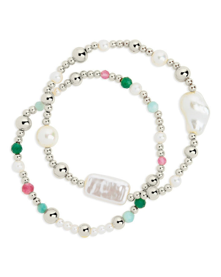 Nell Pearl Stretch Bracelet Set