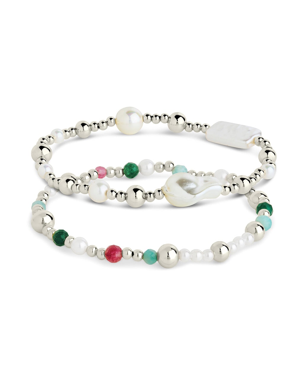 Nell Pearl Stretch Bracelet Set