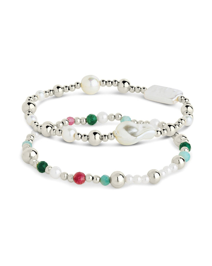 Nell Pearl Stretch Bracelet Set