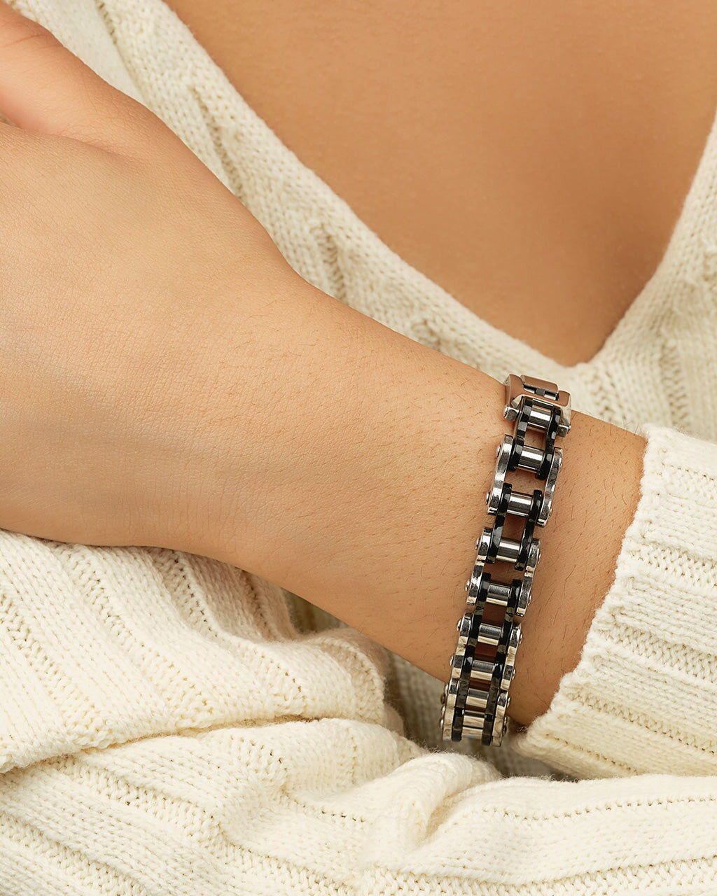 Bolt Watch Band Chain Bracelet
