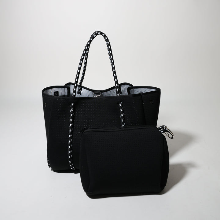 BLACK BASIC SET - EVERYDAY TOTE AND POUCH