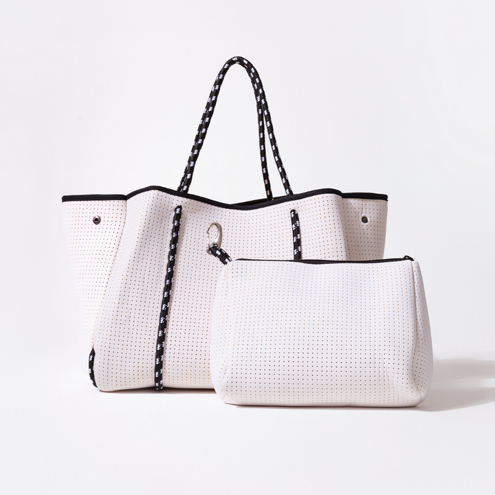 WHITE BASIC SET - EVERYDAY TOTE AND POUCH
