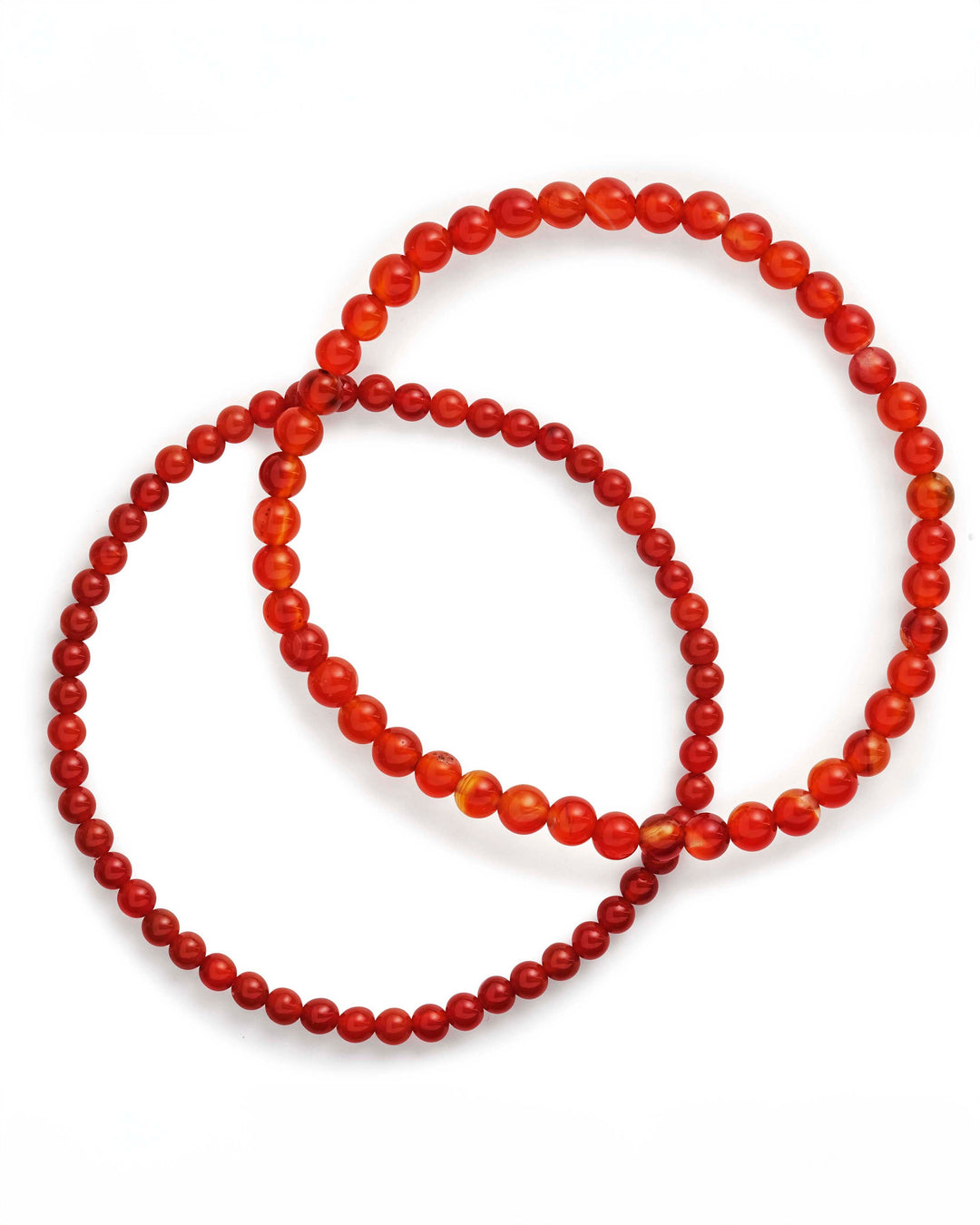 Stone Beaded Stretch Bracelet Set of 2