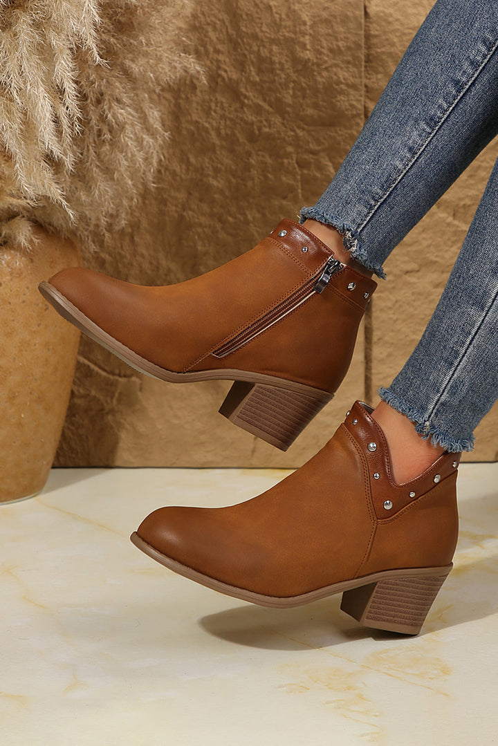 Melody Studded Ankle Boots