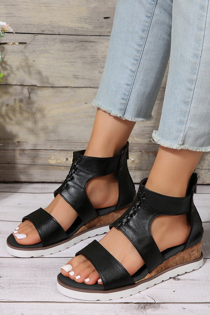 Nora Crisscross Hollowed Gladiator Sandals