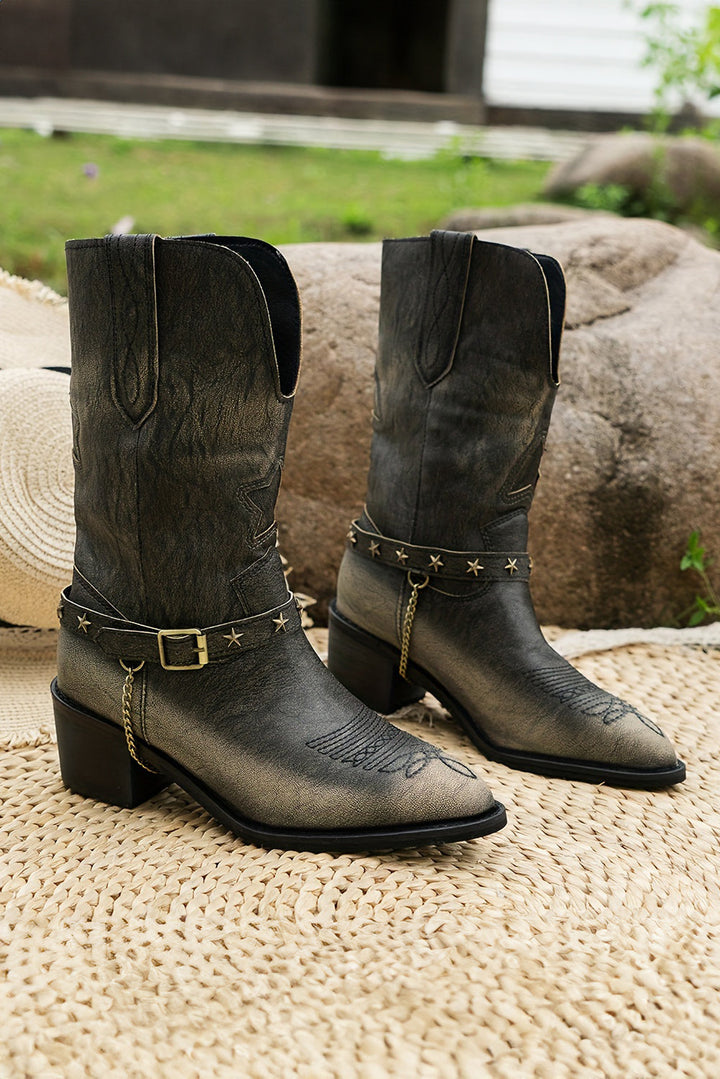 Western Distressed Boots