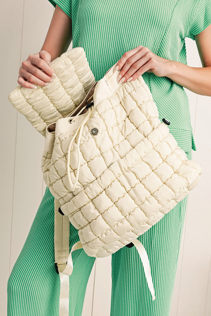 Natalie Quilted Puffer Backpack