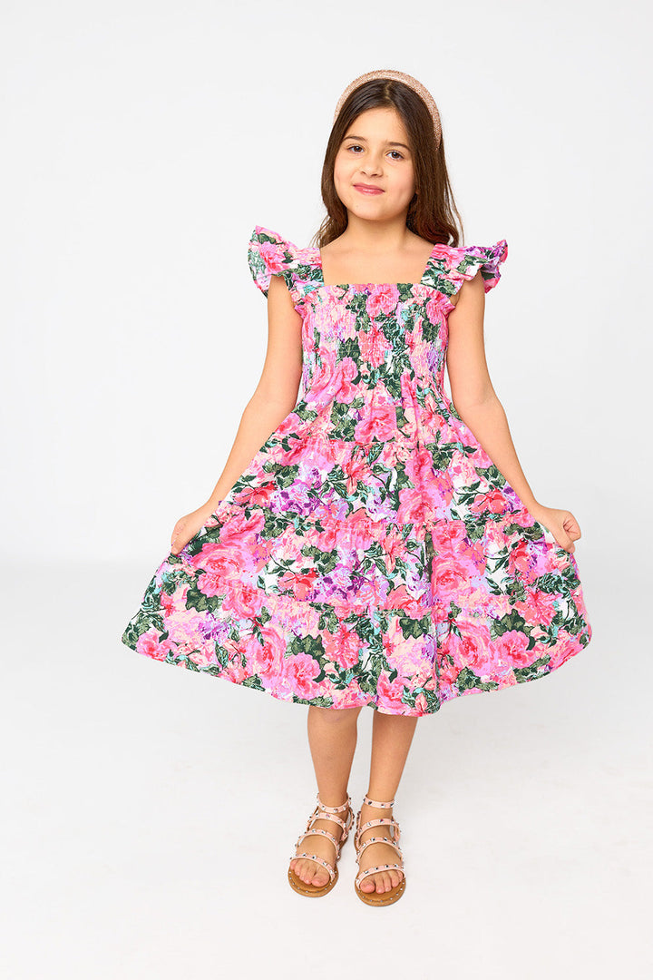 Nori Girl's Dress - Royalty