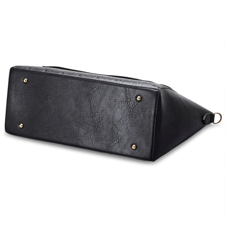 Caroline Vegan Leather Monogram Weekender Duffel Bag