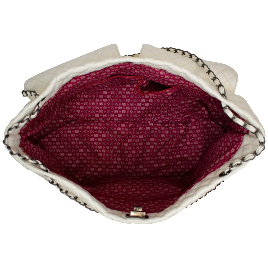 Diana Quilted Vegan Leather Weekender Duffel Bag