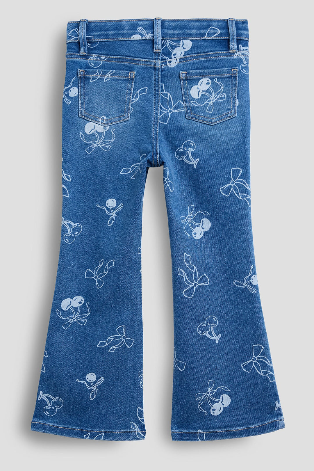 Baby Girls Cherry Bow Flare Jeans
