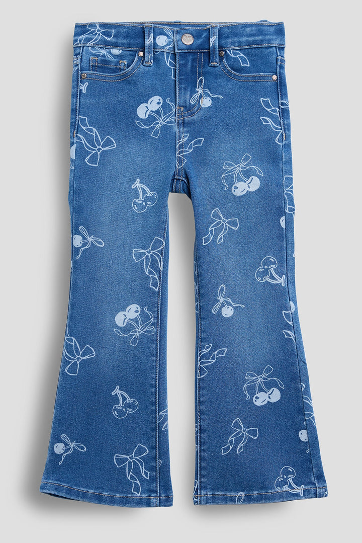 Baby Girls Cherry Bow Flare Jeans