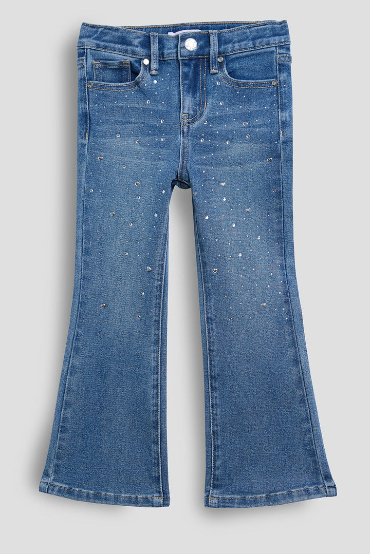 Baby Girls Rhinestone Flare Jeans