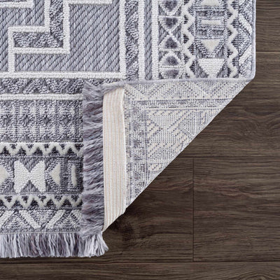 Alya Textured Medallion Fringe Rug - Limited Edition