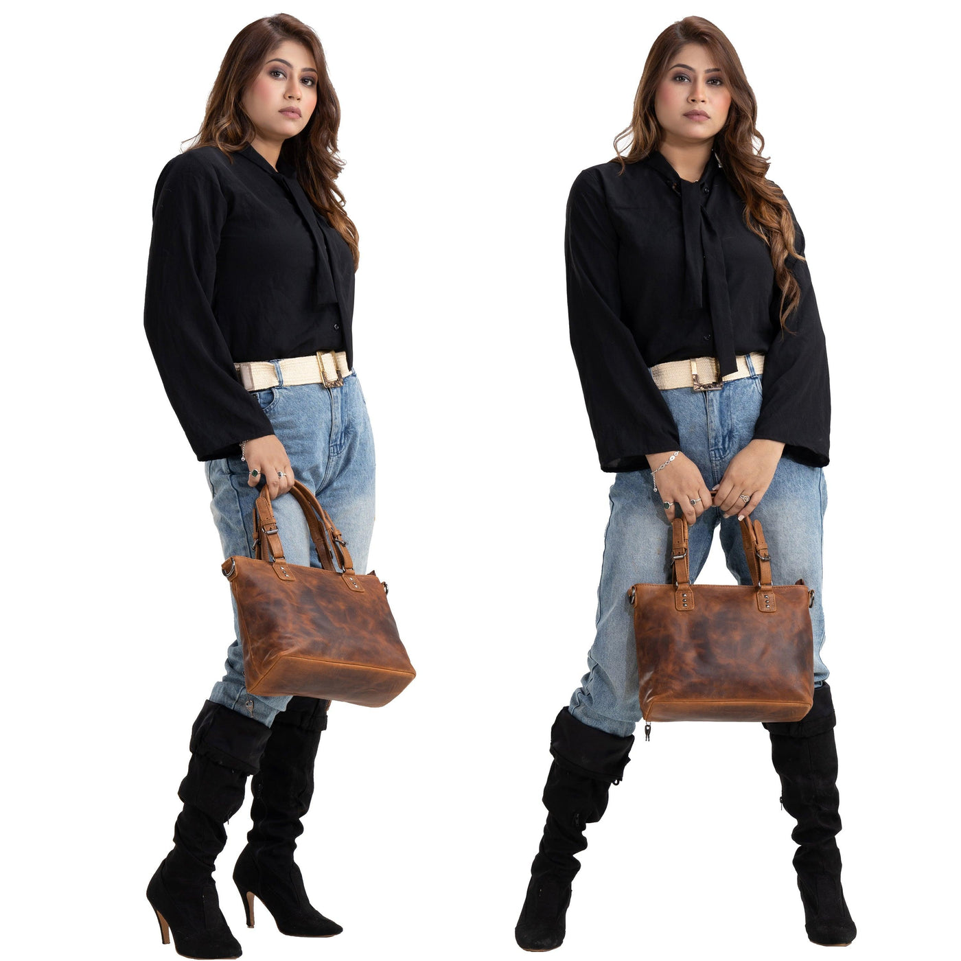 Concealed Carry Bailey Leather Satchel by Lady Conceal