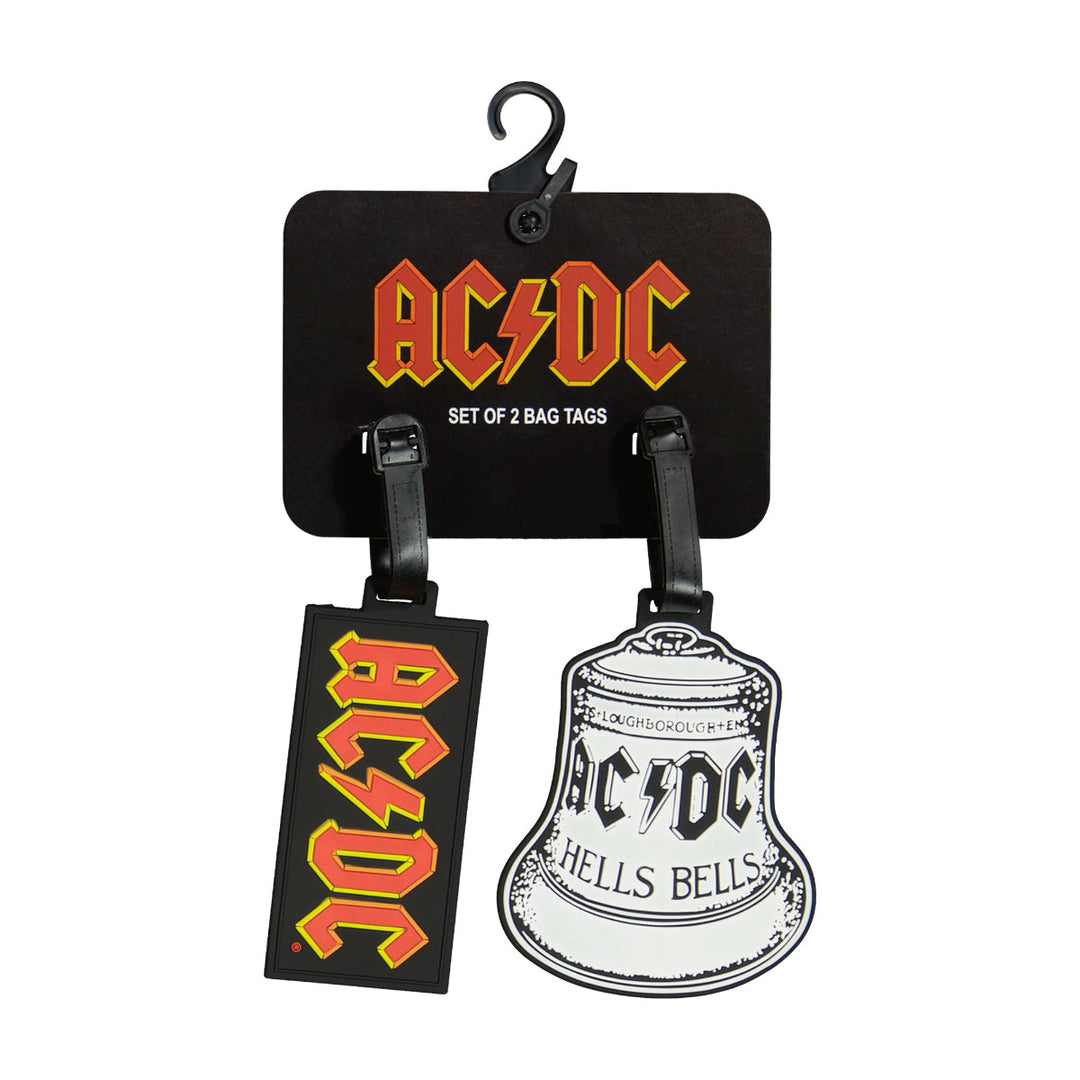 AC/DC Logo & Hells Bells Luggage Tag 2-Piece Set