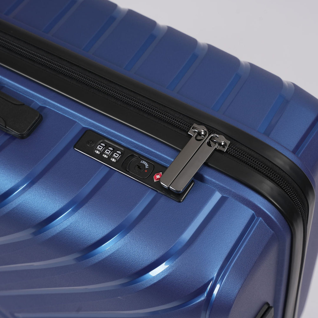 Blue Hardcase Roller Luggage Set (28&