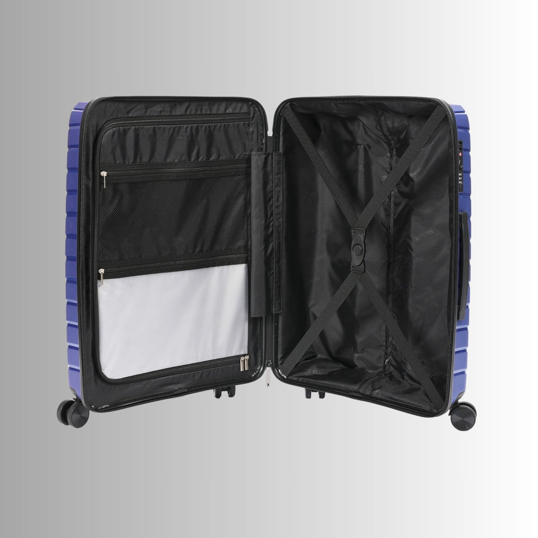 Blue Hardcase Roller Luggage Set (28&