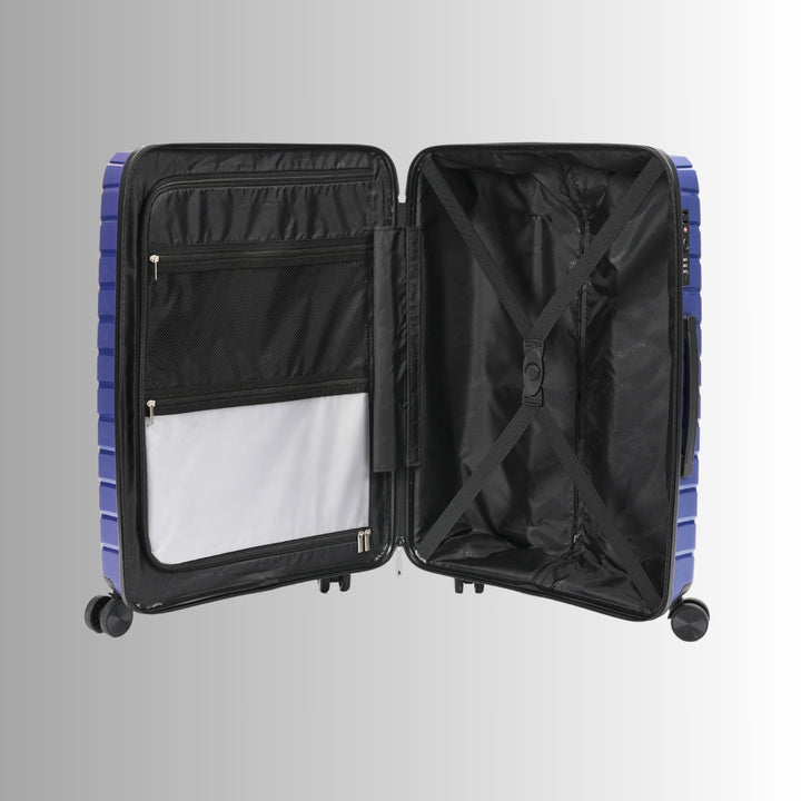 Blue Hardcase Roller Luggage Set (28&