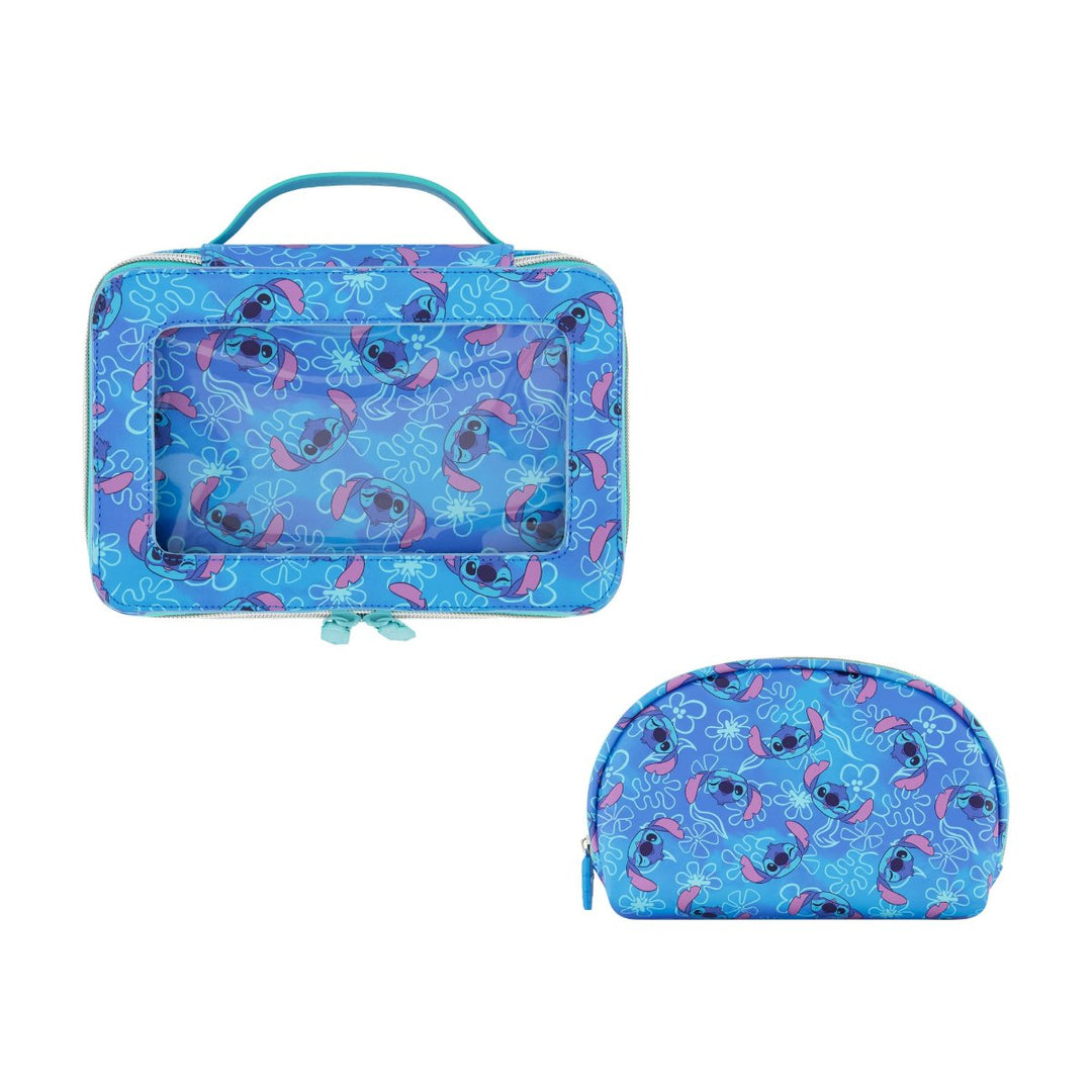 Disney Stitch 2-Piece Travel Cosmetic Case Set