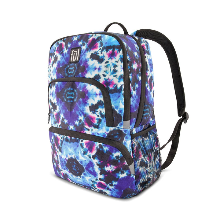 Terrace Laptop Backpack Blue Purple Tie-Dye