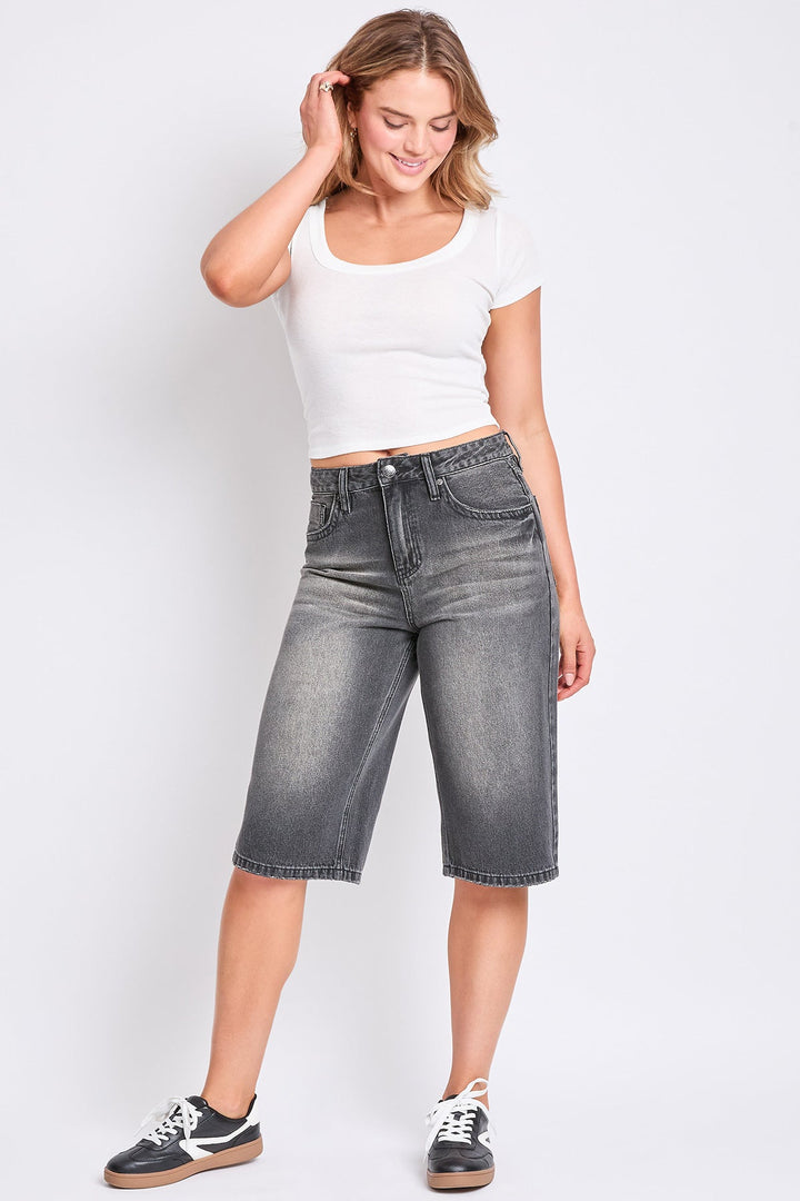 Women's Relaxed Fit Wide Leg Jorts