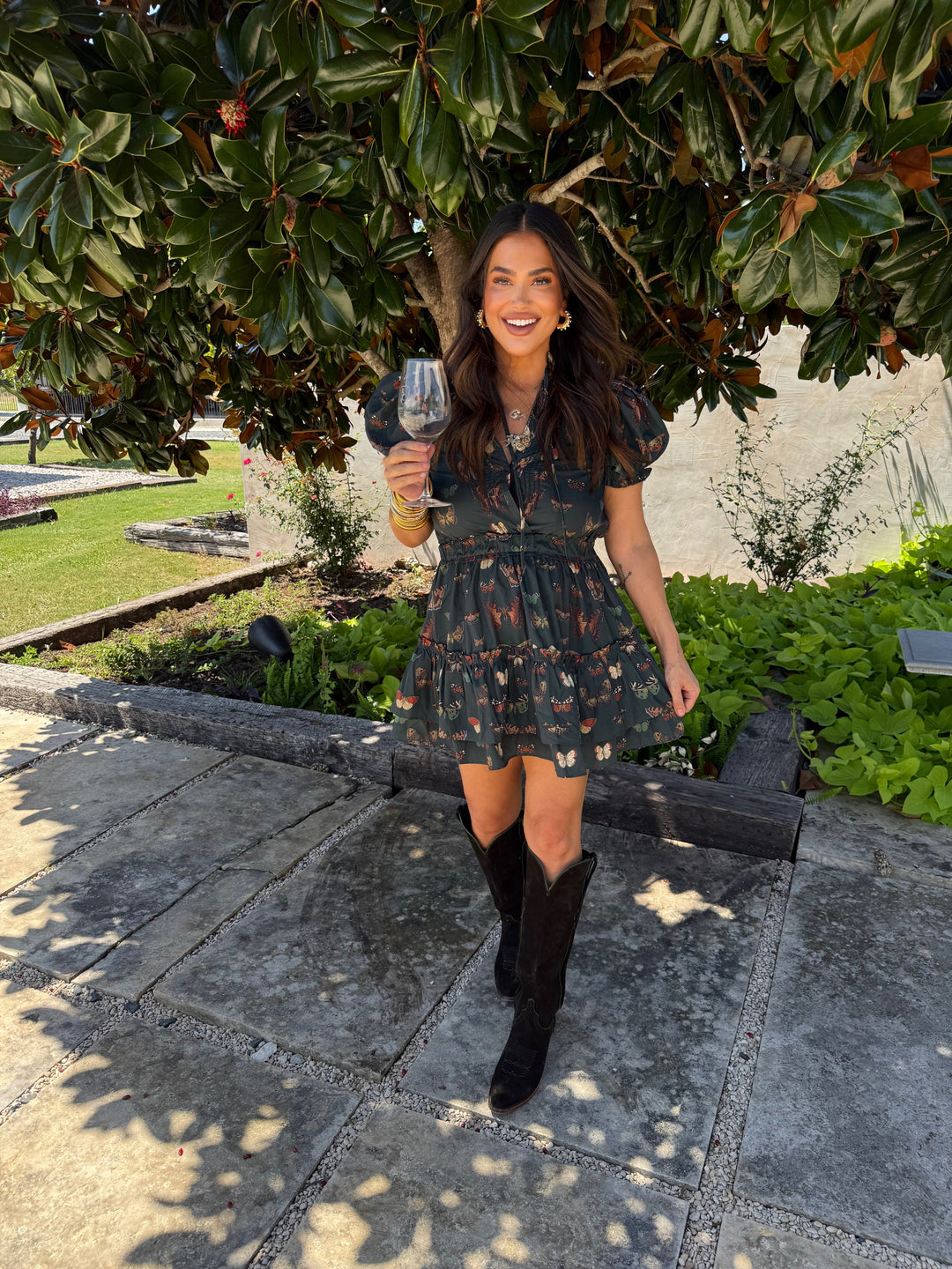 Clementine Elastic Waist Mini Dress- Dragonfly