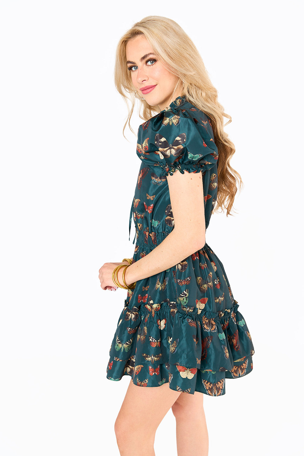 Clementine Elastic Waist Mini Dress- Dragonfly