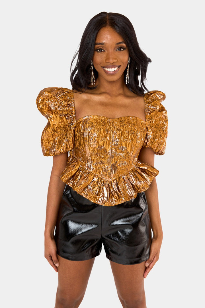 Chloe Bustier Top - Bronze