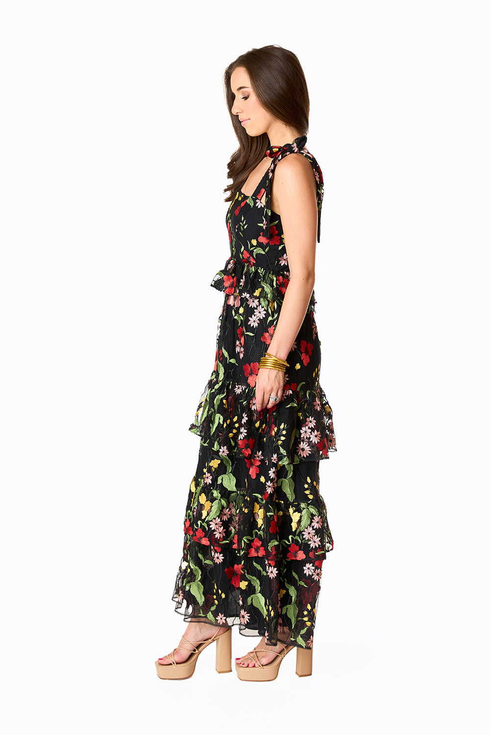 Edie Tie-Shoulder Maxi Dress - Lost In It