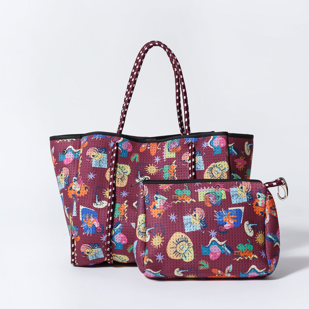 ESSENTIAL POUCH CONSTRUYENDO FUTUROS BURGUNDY