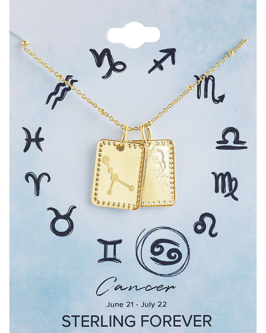 Zodiac Tag Necklace