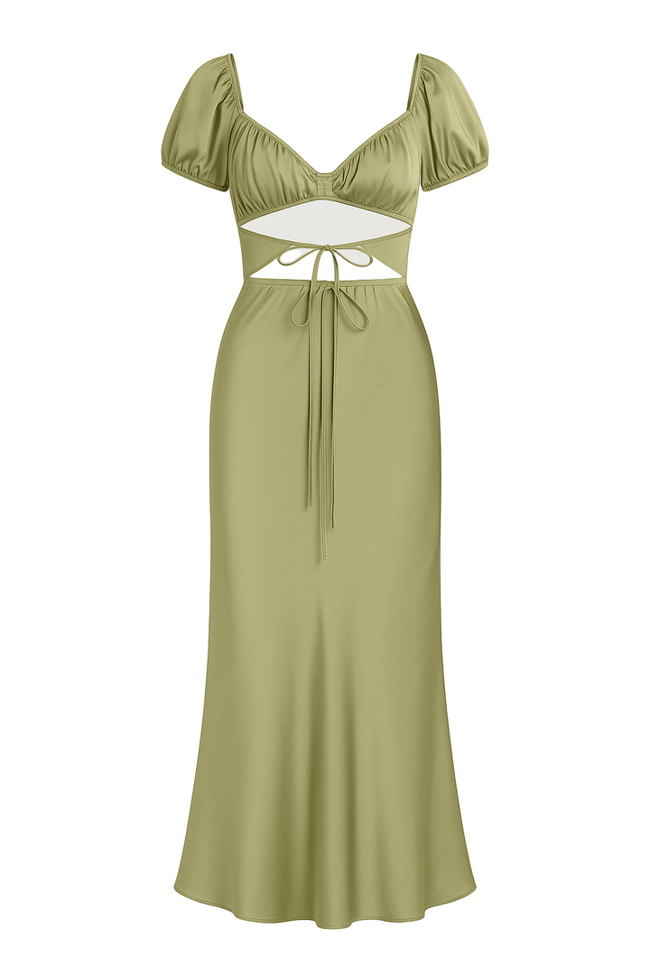 Romance in Rome Satin Dress