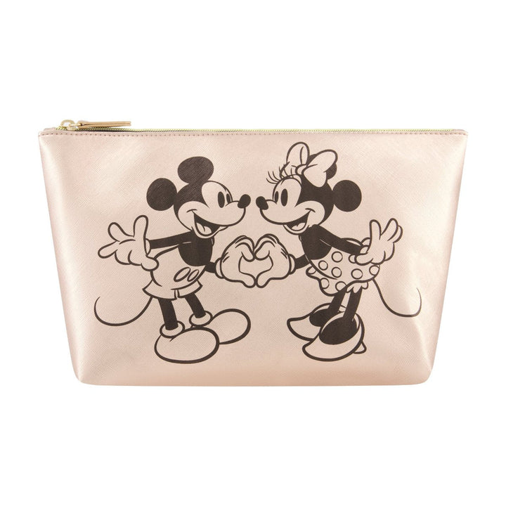 Disney Mickey & Minnie Hand in Hand Trapezoid Cosmetic Bag