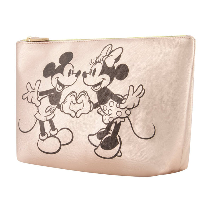 Disney Mickey & Minnie Hand in Hand Trapezoid Cosmetic Bag
