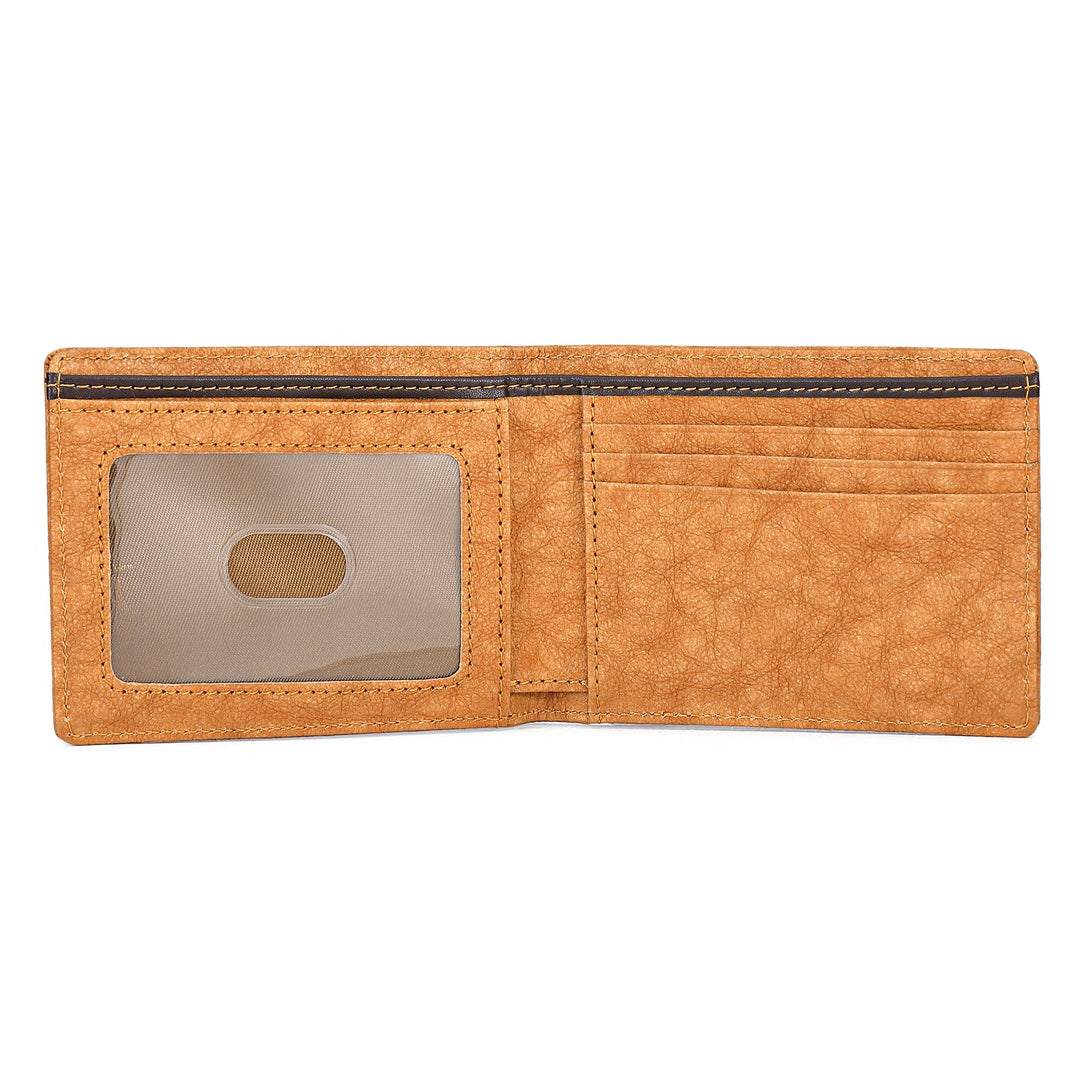 *Founder's Pick* Italian Kraft Paper Slim Sustainable Vegan Wallet w/ ID sleeve