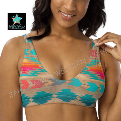 Yeehaw Southwest Aztec Bikini Top