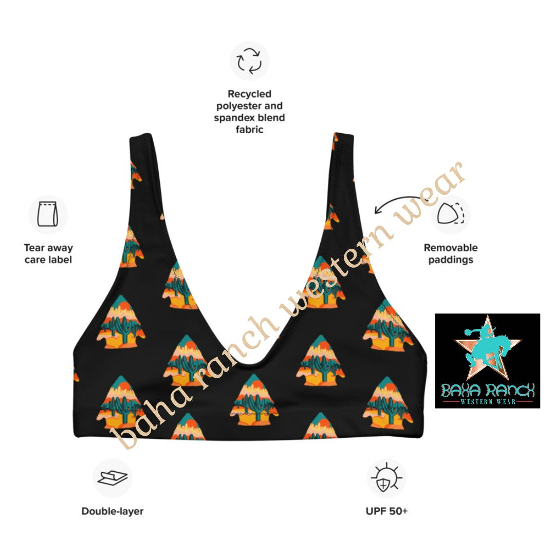 Yeehaw Desert Arrowhead Bikini Top