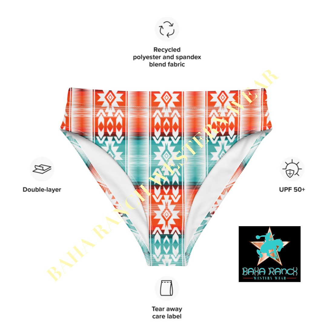 Yeehaw Aztec Print Bikini Bottom