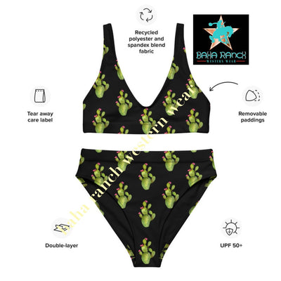 Yeehaw All Over Cactus Bikini