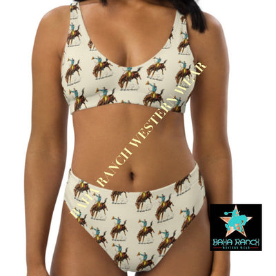 Yeehaw Vintage Rodeo Cowboy Bikini