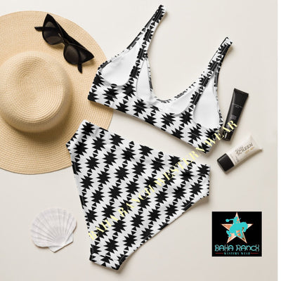 Yeehaw White Aztec Bikini