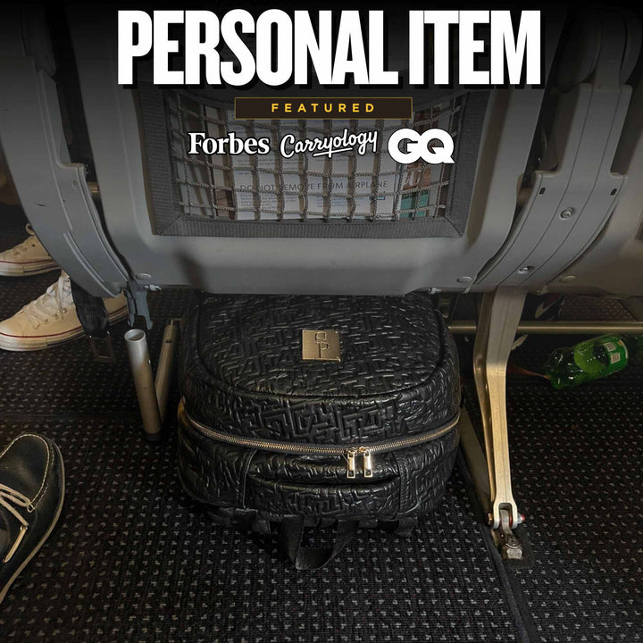 Black Monogram Leather Commuter Bag