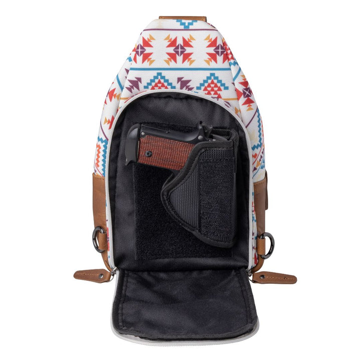 Concealed Carry Aztec Indie Canvas Sling by DS Conceal