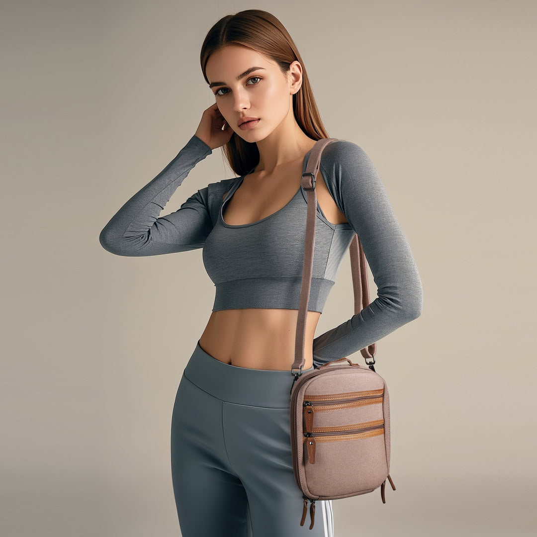 Concealed Carry Unisex Jax Canvas Crossbody by DS Conceal